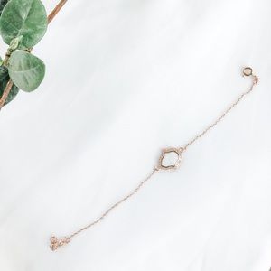 White Opal Hamsa Bracelet